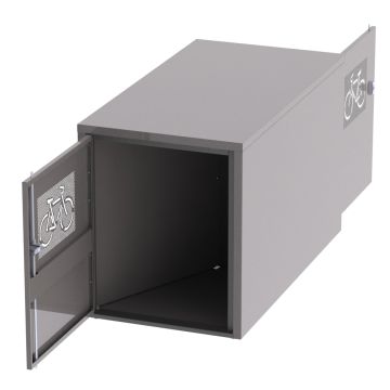 MadLocker steel bike locker - double sided - ML2F-2-perforated bike door