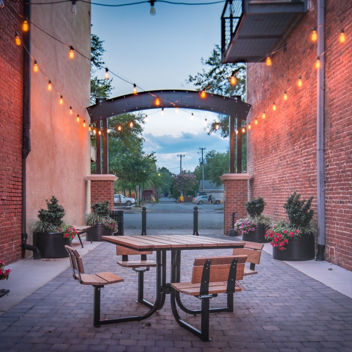 Lofty Courtyard Table