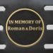 Round Plaque, Cast Brass w/ Black Background - 4 in. Diam. (HS & VS Backed Benches only)