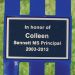 Rectangular Plaque, Cast Brass w/Black Background - 4H X 6L (HS & VS Backed Benches only)