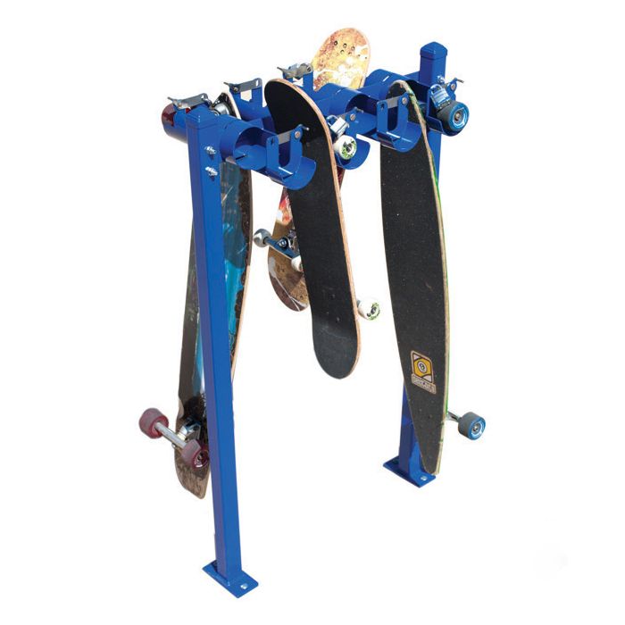 Skateboard Racks - SRS-DBL-8-SF-P Skateboard Racks - SRS-DBL-8-SF-P