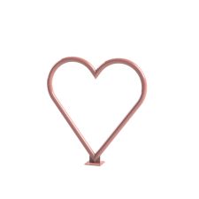 Heart Theme Bike Rack - #THR-HEART-2-SF-P