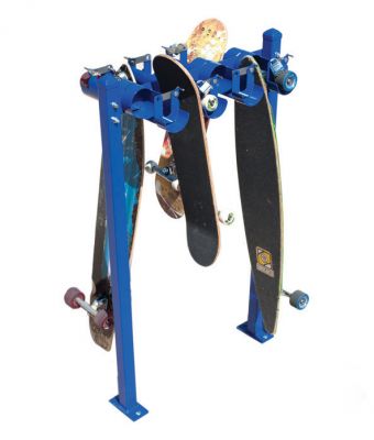 Skateboard Rack w/ boards