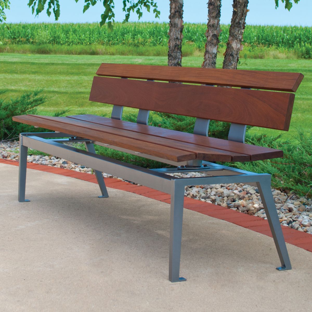 Lofty Bench - LOB-6-WI-Gunmetal