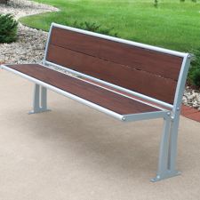 Wingra Ipe Backed Bench