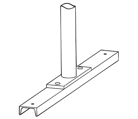 Drawing of Bike Rack on Rails