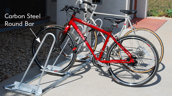 Shark Bike Racks with Steel Round Bar