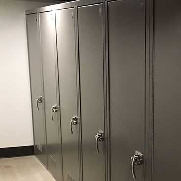 narrow bike lockers