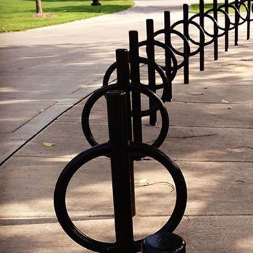 post and ring bike rack